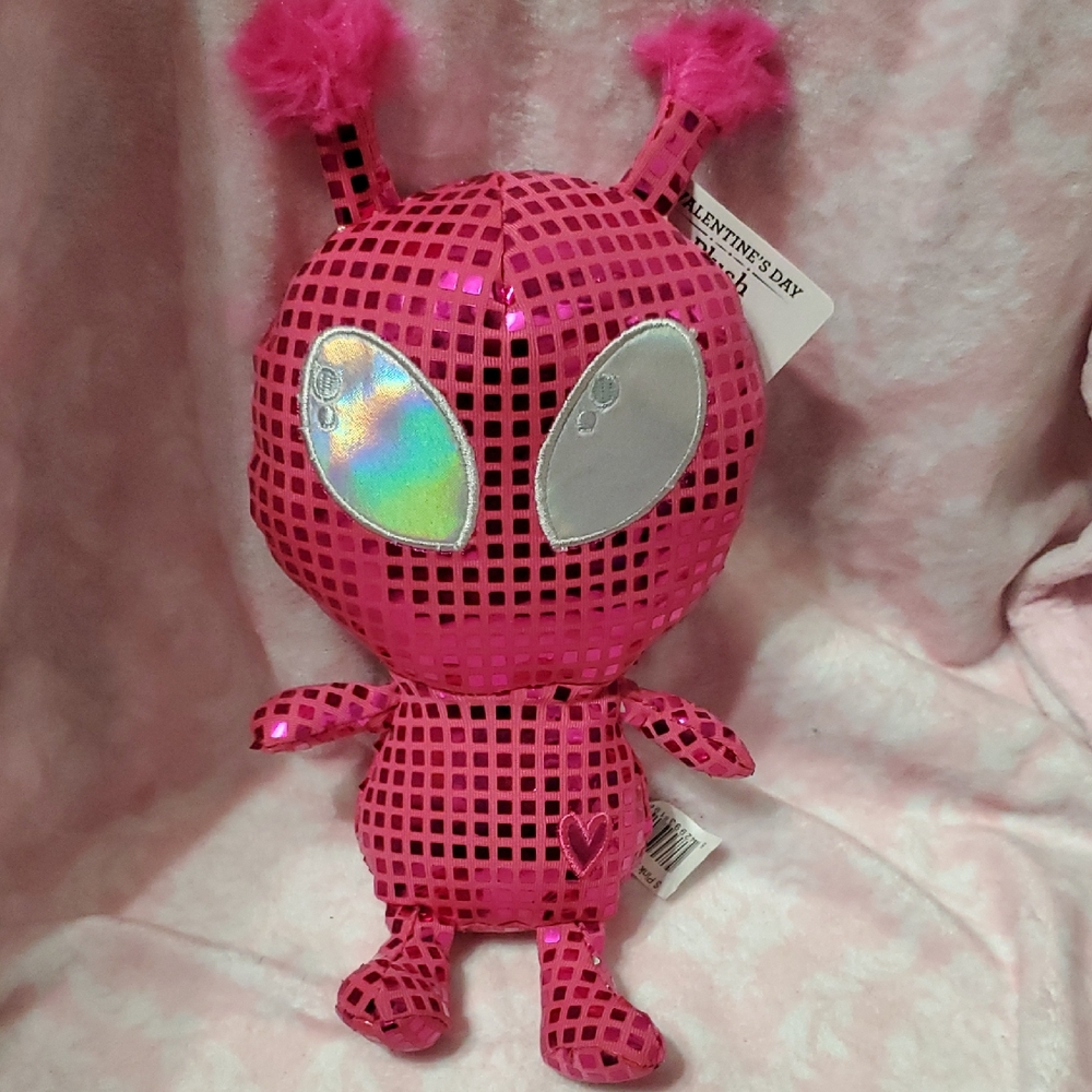 Pink Alien Plush Toy